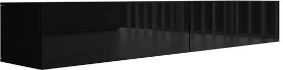 Meubella TV-Meubel Flame Zwart 200 cm
