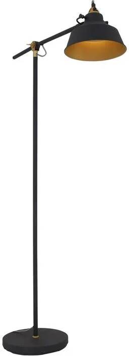 Mexlite Vloerlamp Nove Zwart Goud E27 Fitting 40W max. 1322ZW - Foto 3