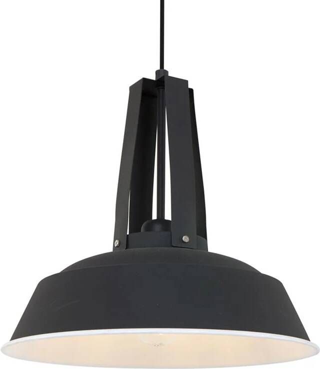 Mexlite Lightning donald hanglamp 1-l. Metaal 43cm zwart