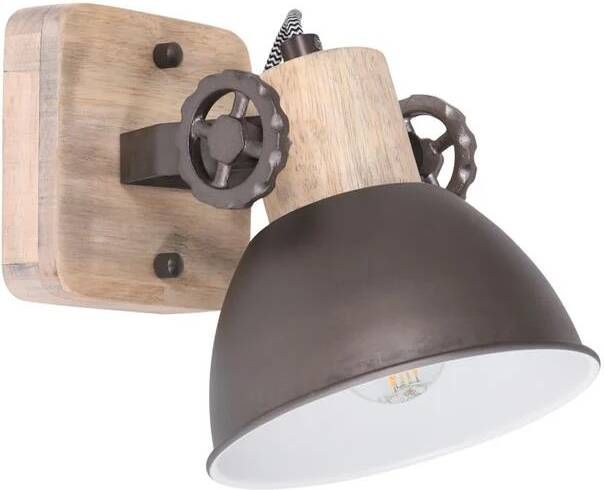 Mexlite Opbouwspots Gearwood 1-lichts Antraciet