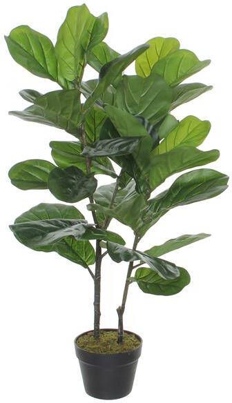 Mica Decorations Ficus Lyrata Kunstplant H100 x Ø60 cm Groen