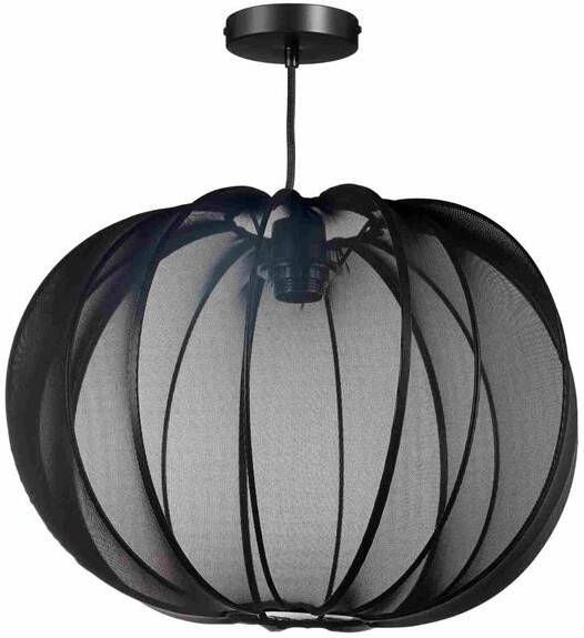 Mica Decorations Hanglamp Melon 43x43x30 cm Ijzer Zwart