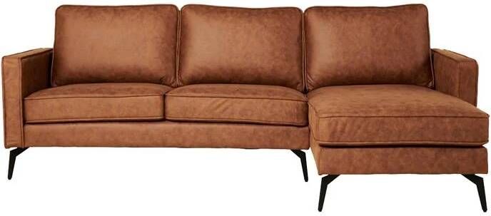 MOOS Milan Chaise Longue Rechts Microleder Cognac