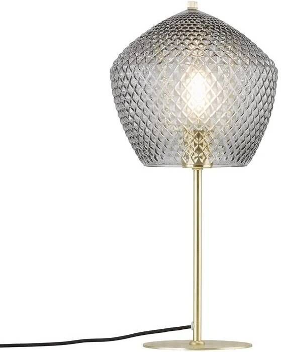 Nordlux Tafellamp ORBIFORM Structuur glas kap messing applicatie