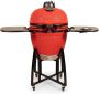 Patton Kamado 21 Premium Red Devil Keramische barbecue incl. Bluetooth kerntemperatuurmeter LED verlichting Large Compleet Rood - Thumbnail 2