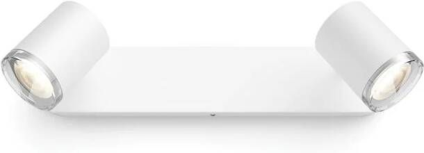 Philips Hue Adore Opbouwspot Badkamer White Ambiance GU10 Wit 2 x 5 5W Bluetooth incl. Dimmer Switch