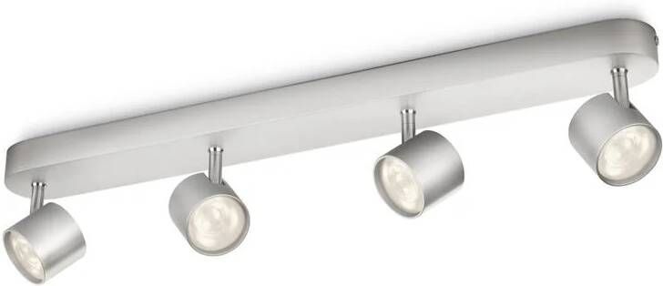 Philips Plafondspot Star Alu 4x3w
