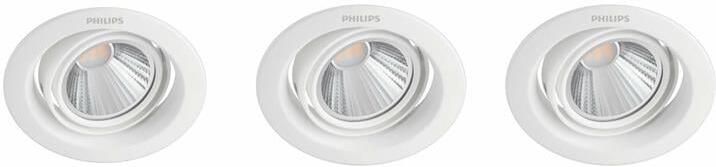 Philips Inbouwspot Pomeron Wit ⌀9cm 7w 3 Stuks