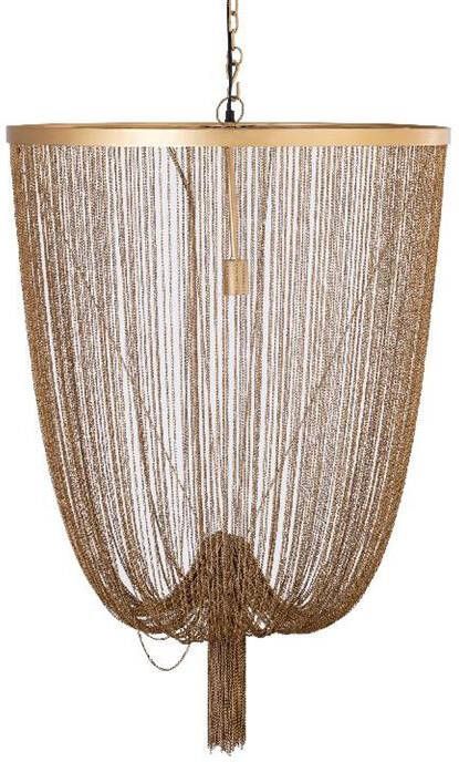 PTMD Hanglamp Solan 70x70x100 cm Ijzer Goud