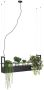QAZQA Industriële hanglamp zwart met rek 4-lichts GU10 Cage Rack - Thumbnail 2