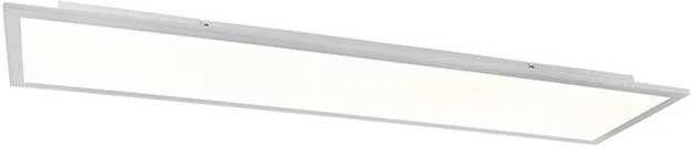 QAZQA Modern Led Paneel Staal 120 Cm Incl. Led Liv