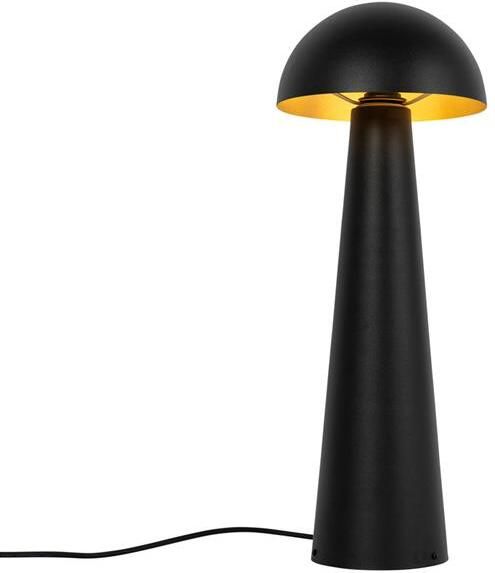 QAZQA Buiten Vloerlamp Zwart 65 Cm Mushroom