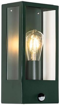 QAZQA Buiten Wandlamp Donker Groen Met Bewegingsmelder Ip44 Rotterdam