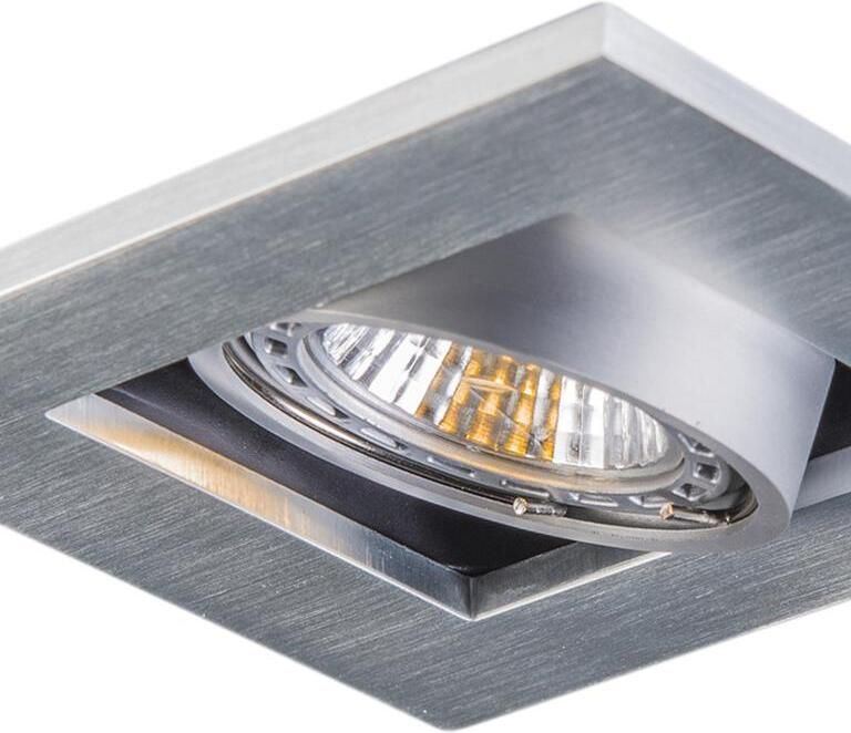 QAZQA Inbouwspot Qure Aluminium Modern L 101mm