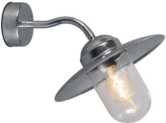 QAZQA Smart Buiten Wandlamp Zink Ip44 Incl. Wifi A60 Munich