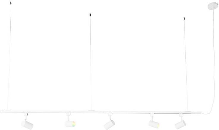 QAZQA Smart Hang Railsysteem Wit 1-fase Incl. 5 Wifi Gu10 Iconic Jeana