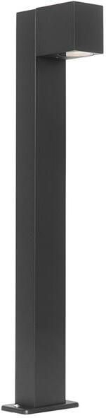 QAZQA baleno Industriele Dimbare LED Smart Staande Buitenlamp Staande Lamp voor buiten incl. wifi met Dimmer 1 lichts H 65 cm Zwart Industrieel Buitenverlichting - Foto 1