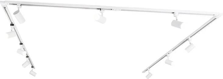 QAZQA Smart 1-fase Railsysteem Met 10 Spots Wit Incl. Wifi Gu10 Iconic Jeana