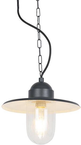 QAZQA Smart Buiten Hanglamp Antraciet Ip44 Incl. Wifi St64 Kansas Grafiet