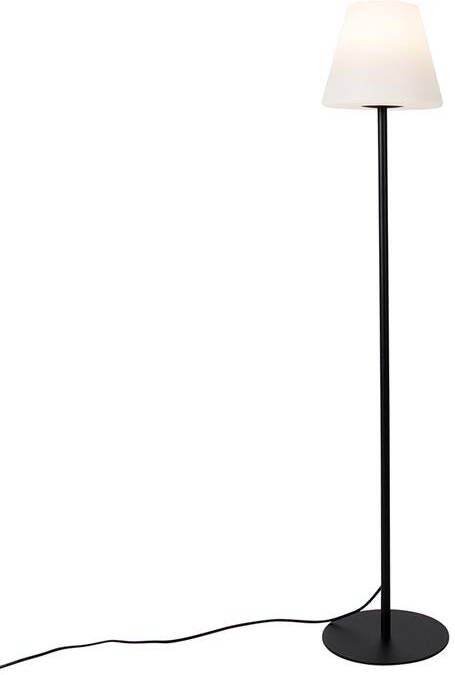 QAZQA virginia fl Moderne LED Smart Vloerlamp Staande Lamp incl. wifi 1 lichts H 150 cm Zwart Buitenverlichting - Foto 2