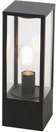 QAZQA charlois Design Staande Buitenlamp Staande Lamp voor buiten 1 lichts H 40 cm Zwart Buitenverlichting - Foto 3