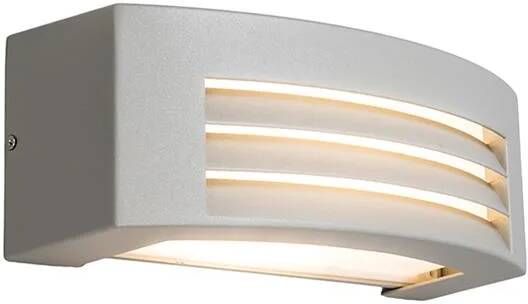 QAZQA Moderne Wandlamp Grijs Ip44 Hurricane 1