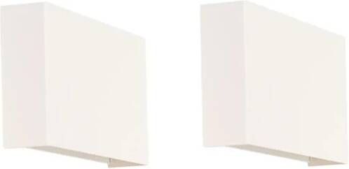 QAZQA otan Moderne Wandlamp voor binnen 2 stuks D 5 cm Wit Woonkamer Slaapkamer Keuken