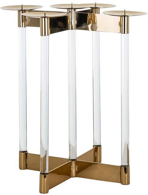 Richmond Interiors Richmond Kandelaar 'Yaira' Met 5 plateaus kleur Goud