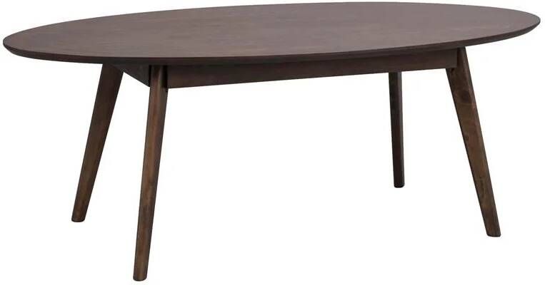 Rowico Yumi Ovale Salontafel L130 X B65 X H48 Cm Donkerbruin