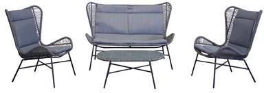 SenS-Line Rome loungeset Sand Black Weebestendig Aluminium frame - Foto 9