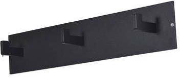 Spinder Design Leatherline 3 Wandkapstok met 3 haken 50x7x10 cm- Zwart - Foto 5