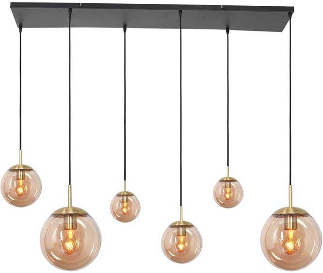 Steinhauer Hanglamp bollique L 120 cm B 25 cm 6 lichts 3499 messing