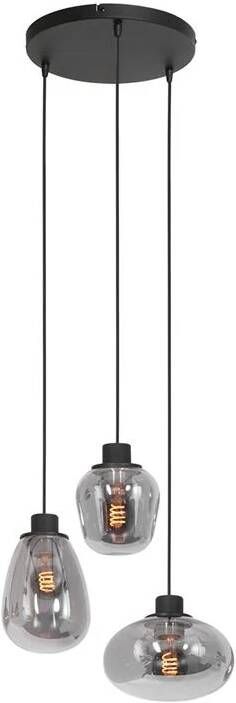 Steinhauer Hanglamp Reflexion 3-lichts smoked glas