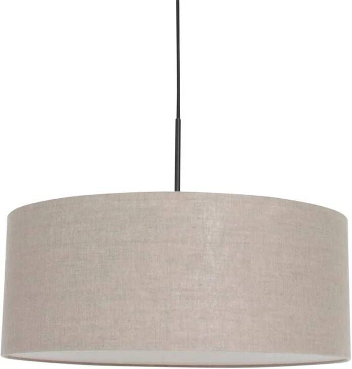 Steinhauer Hanglamp Sparkled Light 8155 Zwart Grijs Linnen Kap