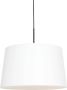 Steinhauer Sparkled Light hanglamp linnen witte kap Ø45 cm verstelbaar in hoogte zwart - Thumbnail 2