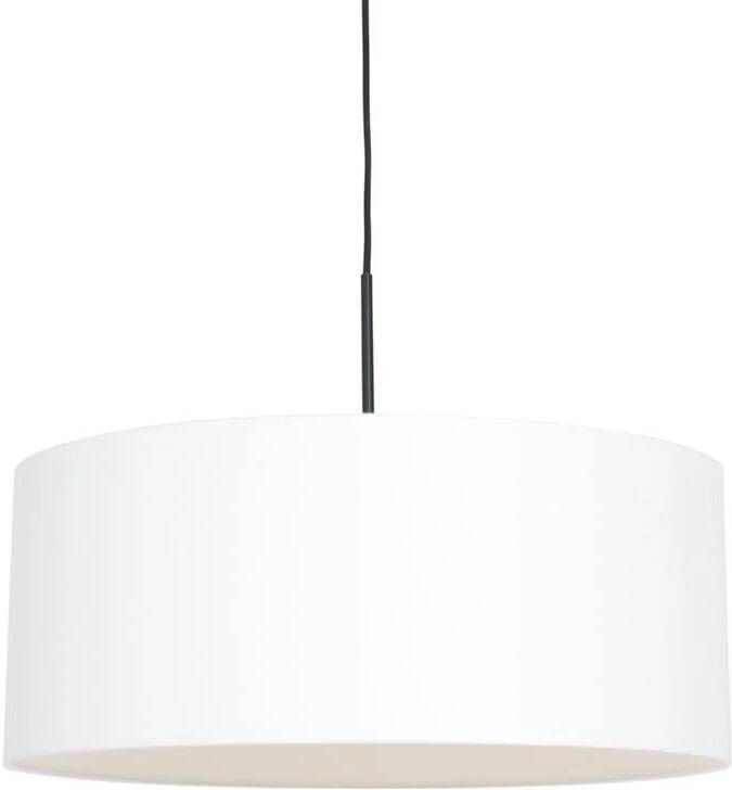 Steinhauer Hanglamp Sparkled Light 8151zw Zwart Witte Kap