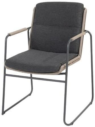 Taste by 4-Seasons Outdoor Taste Parma stapelbare dining tuinstoel (1 stuk) antraciet