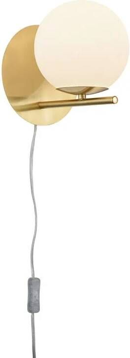 TRIO PURE Wandlamp Messing mat excl. 1x E14 3 5 W
