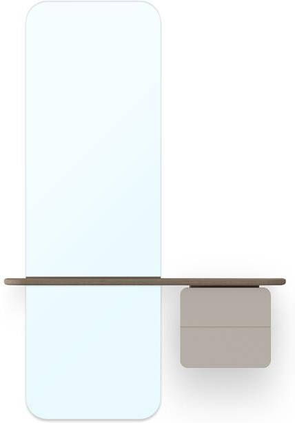 Umage One More Look spiegel pearl white met houten kastje - Foto 2
