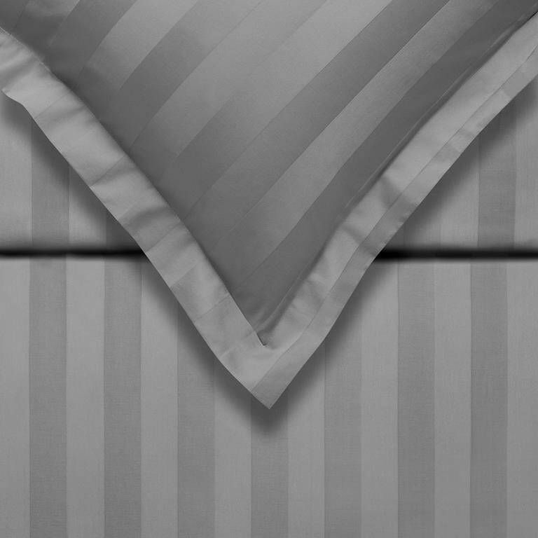 Vandyck Purity Stripe Dekbedovertrek 200 x 200 220 cm Grijs
