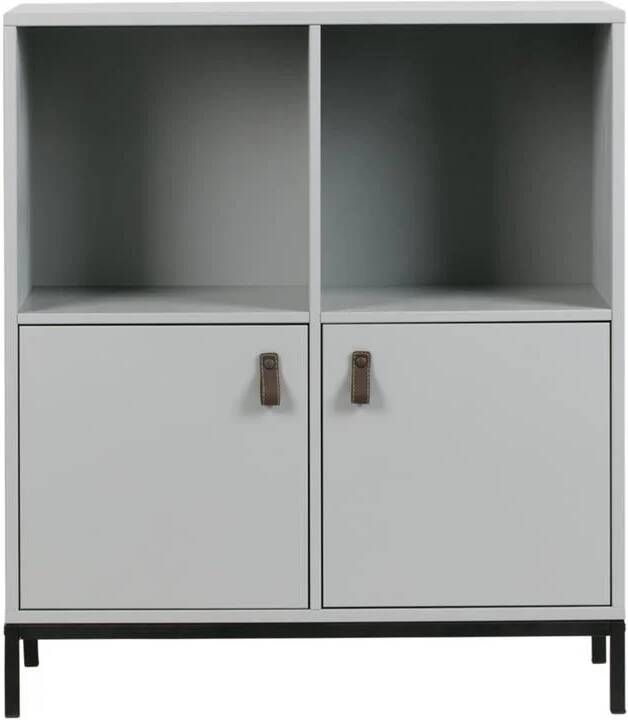 Vtwonen Lower Case Modulaire Wandkast 4 Vakken Mixed Betongrijs Incl. Onderstel