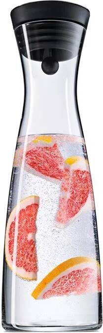 WMF Karaf Waterkaraf Basic Drupvrij Incl. Fruitfilter Zwart Zilver 1.5 liter