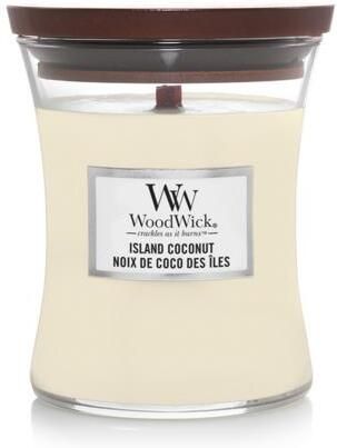 Woodwick Geurkaars Medium Island Coconut 11 cm ø 10 cm - Foto 3