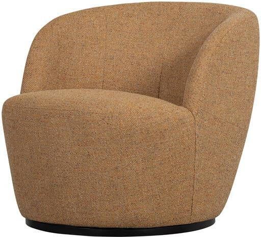 Woood Draaifauteuil Serra Melange Stof Curry 68x70x77