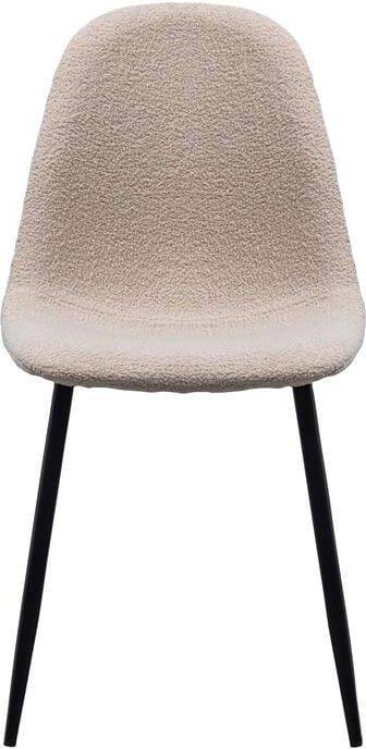 Woood Marije Eetkamerstoel Teddy Taupe Set van 2