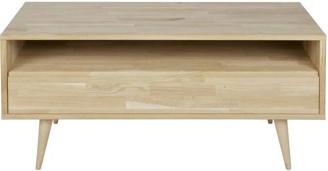 Woood Tygo tv meubel 100 cm eiken met retro poten [fsc]
