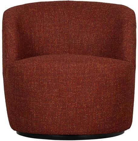 Woood Serra Draaifauteuil Melange Stof Chili 68x70x77