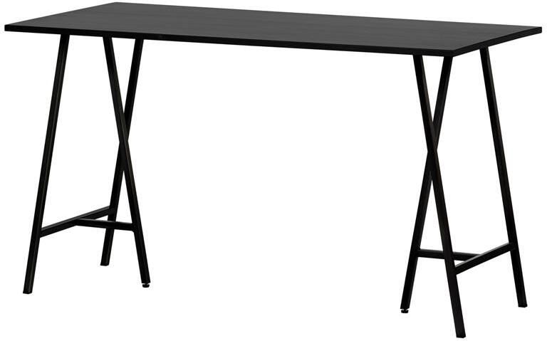 WOOOD Bureau Tino Grenenhout 130 x 62cm Zwart