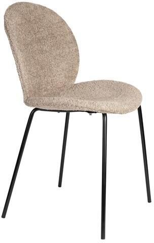 Zuiver Bonnet Eetkamerstoelen Beige Set van 2