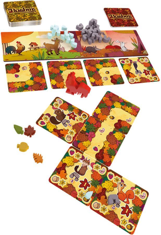 999 Games Bosbuit Legspel Bordspel Vrolijk bouw- en planningsspel Familiespel Gezelschapsspel Klein cadeautje Kerstcadeau - Foto 2